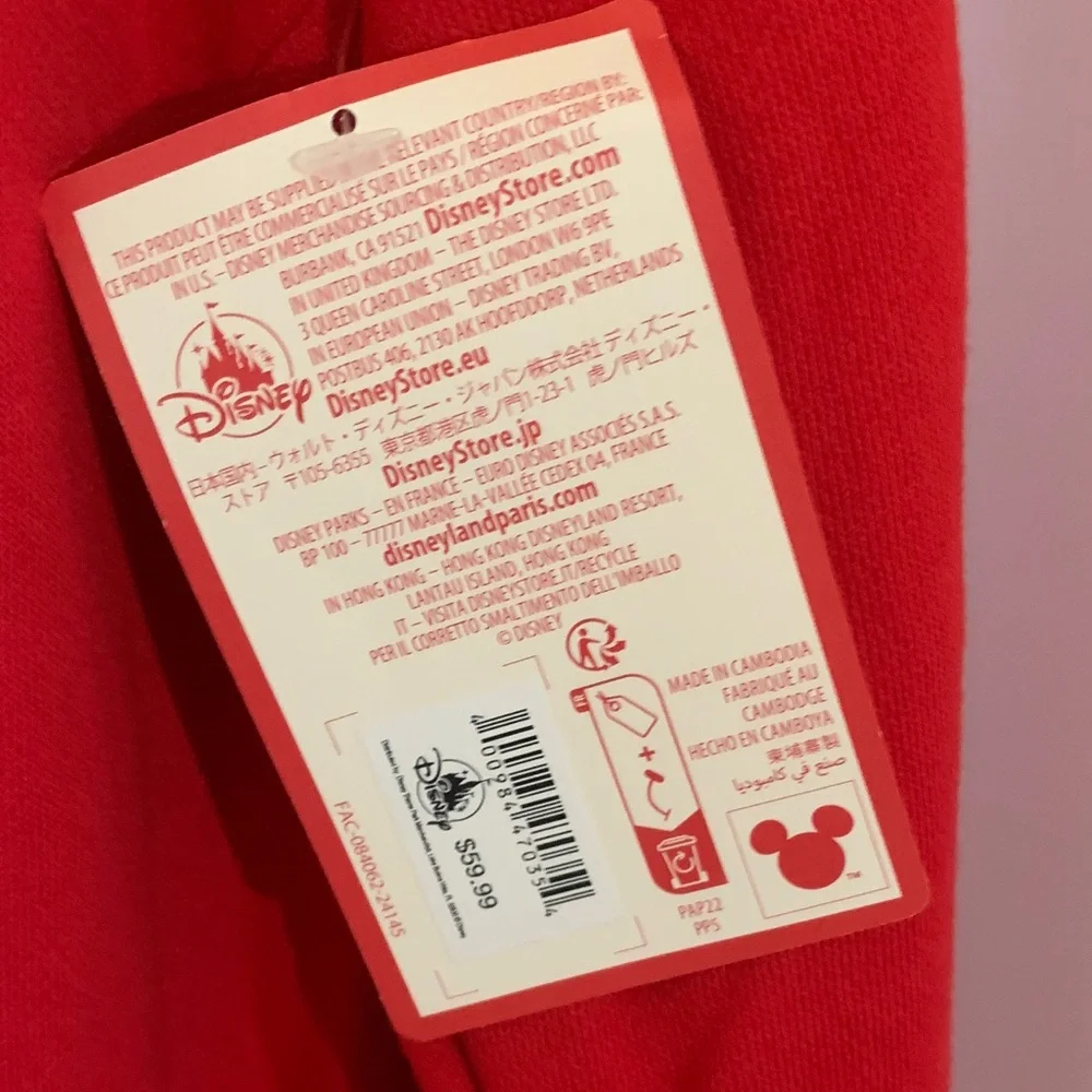 Unisex Disney Red Crewneck Sweater with Mickey Mouse - Picture 2 of 5